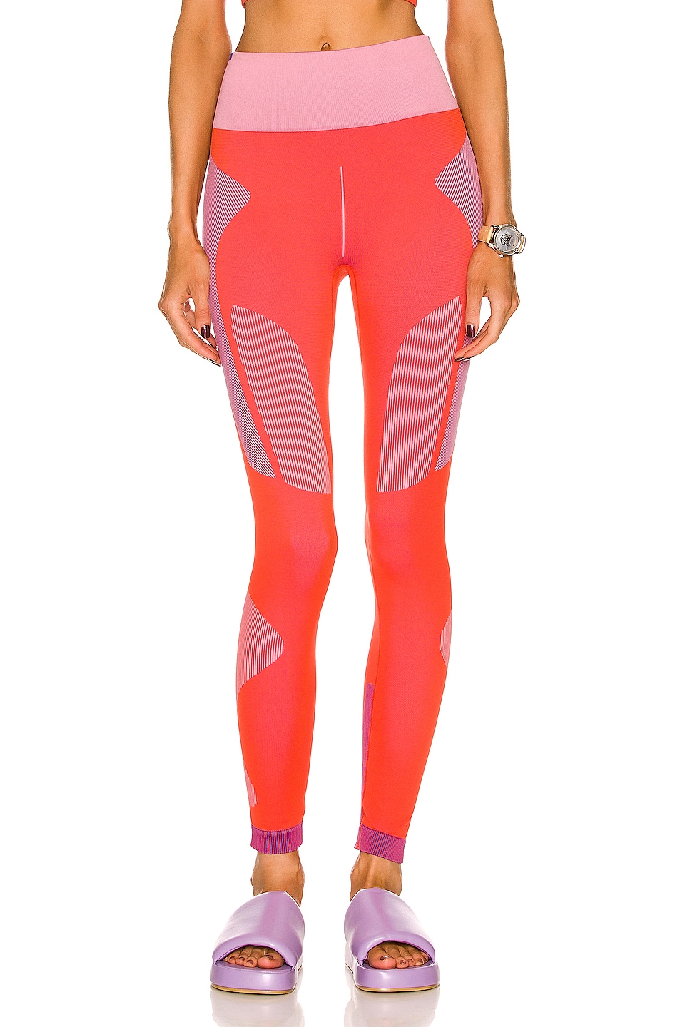 Image 1 of adidas by Stella McCartney Tight Legging in Actora, Easpink, & Boblue