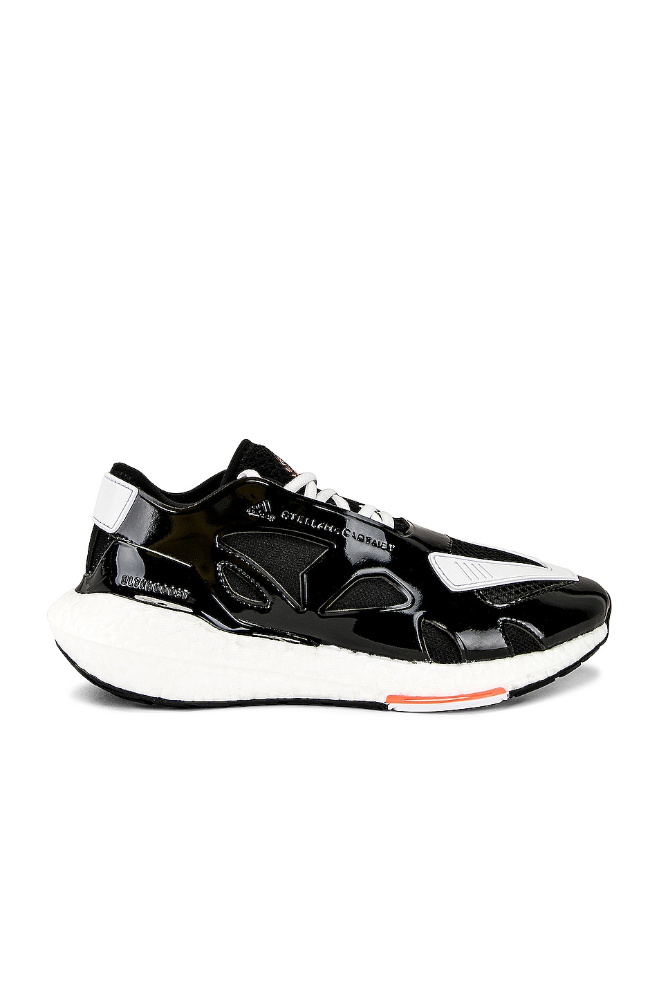 Image 1 of adidas by Stella McCartney Ultraboost 22 II Sneaker in Black, White, & Orange