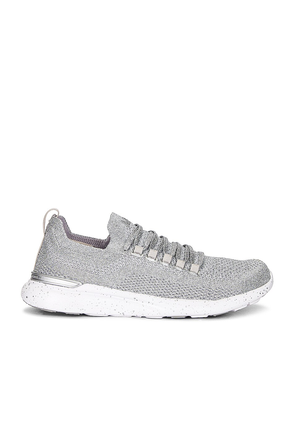 Image 1 of APL: Athletic Propulsion Labs TechLoom Breeze Sneaker in Metallic Silver, White, & Speckle