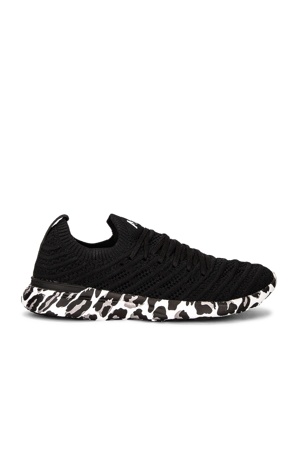 Image 1 of APL: Athletic Propulsion Labs TechLoom Wave Sneaker in Black, White & Leopard