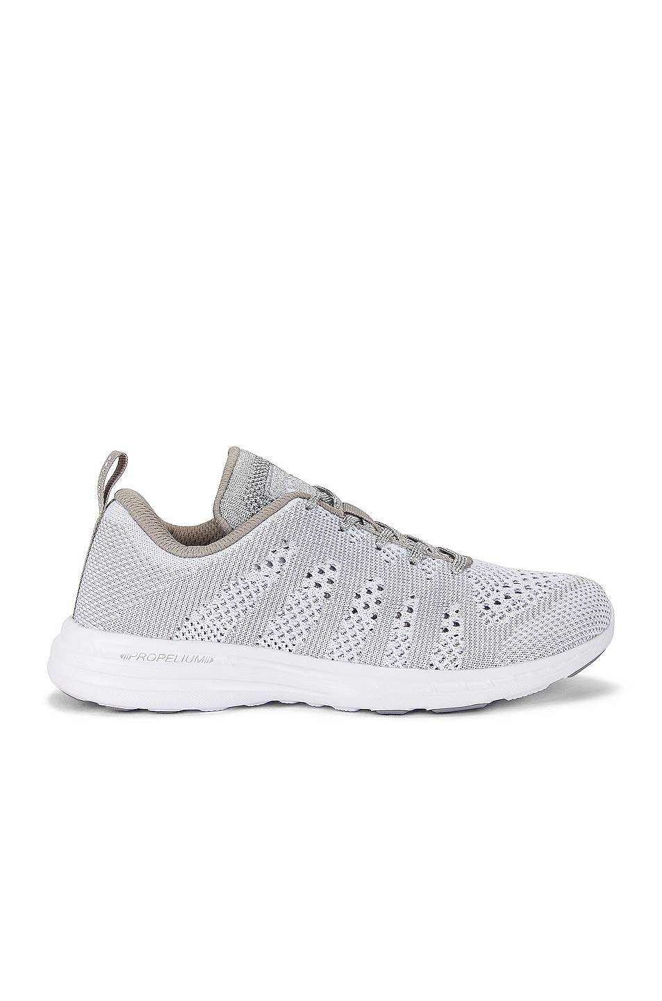 Image 1 of APL: Athletic Propulsion Labs Techloom Pro Sneaker in White & Metallic Silver
