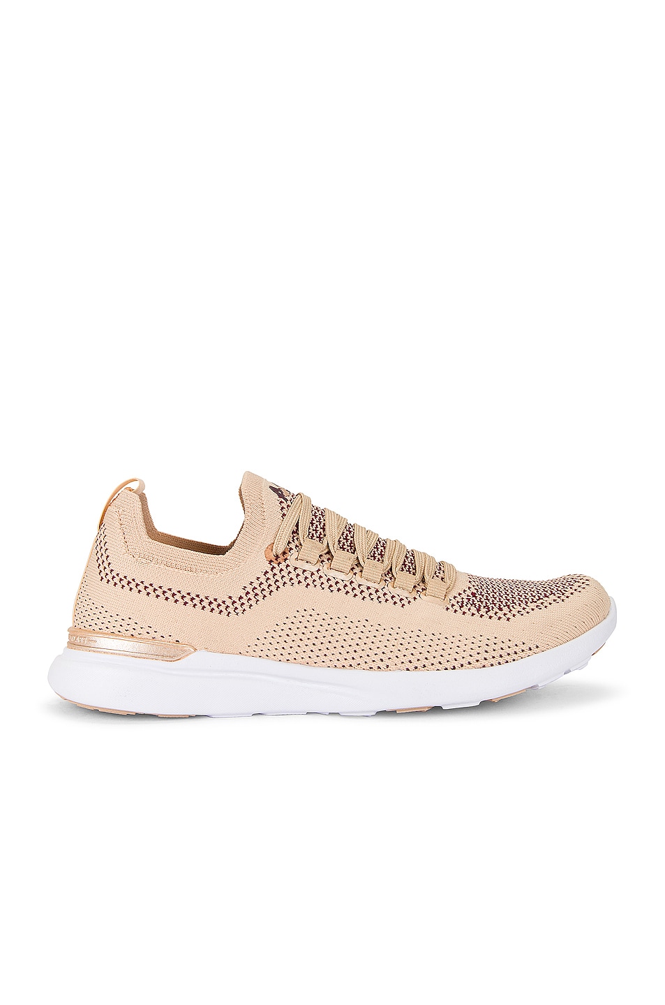 Image 1 of APL: Athletic Propulsion Labs Techloom Breeze Sneaker in Champagne, Burgundy, & White