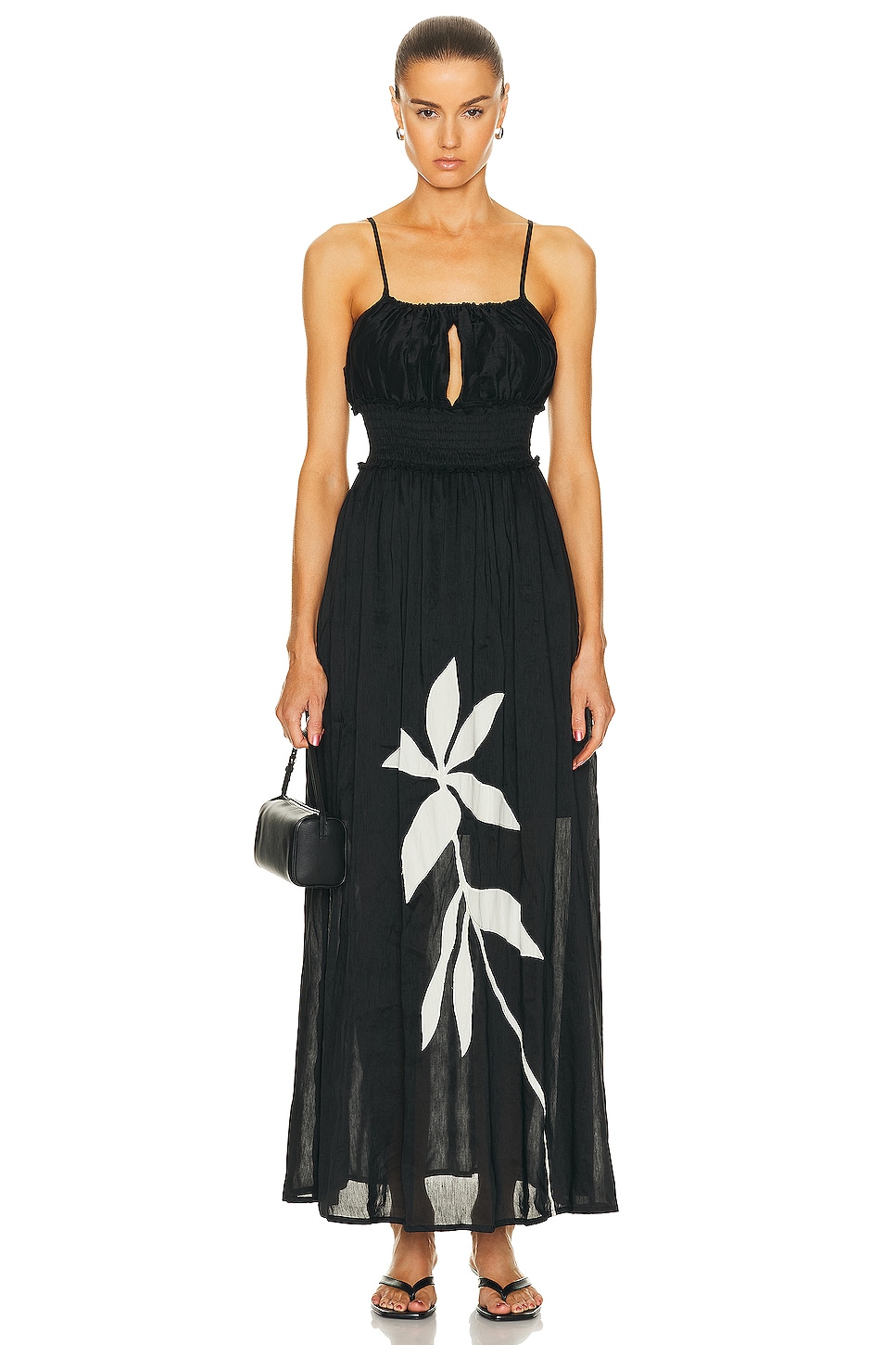 Image 1 of All That Remains Ana Dress in Noir & Cream
