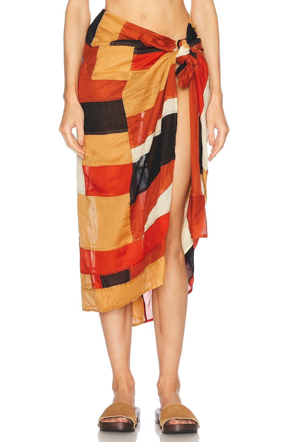 Henri Sarong in Rust,Orange