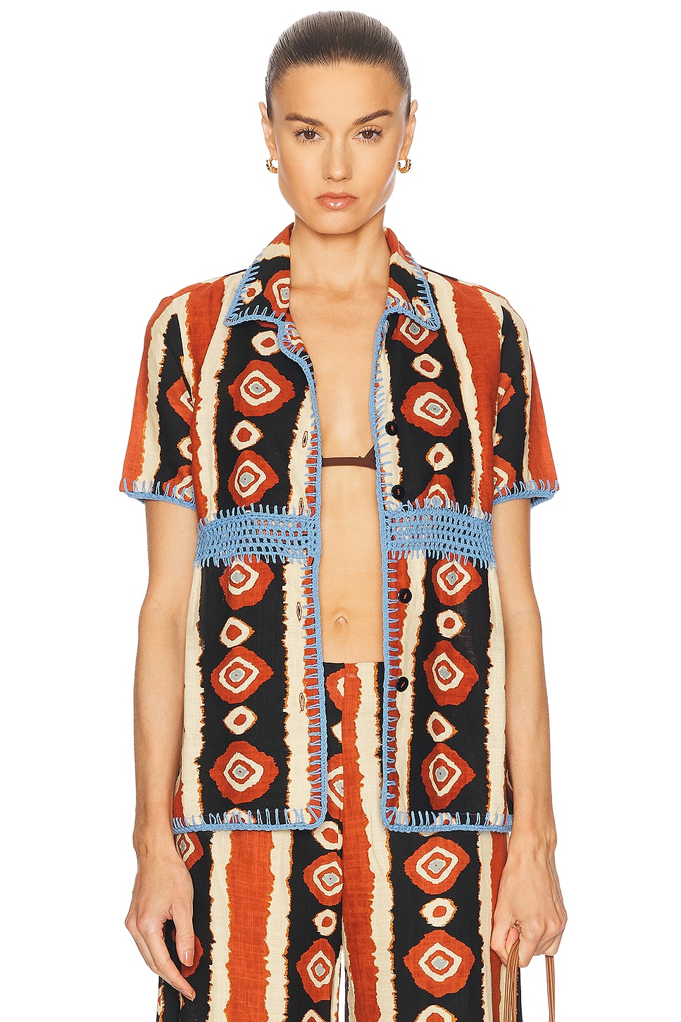 Image 1 of All That Remains Nera Shirt in Multi Ikat