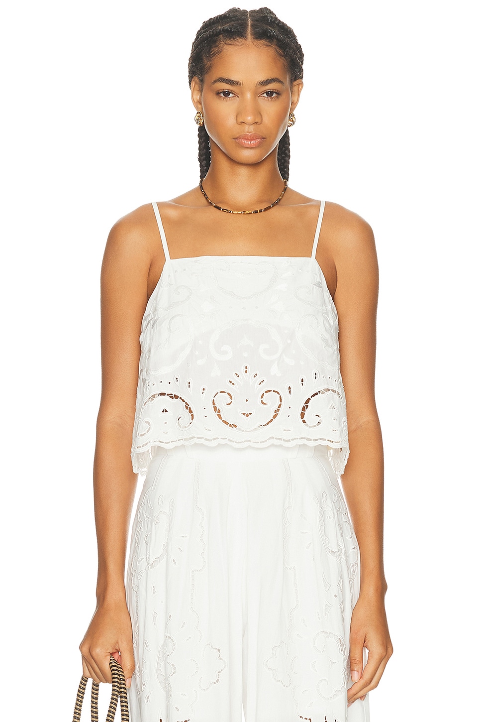 Image 1 of All That Remains Bea Top in White