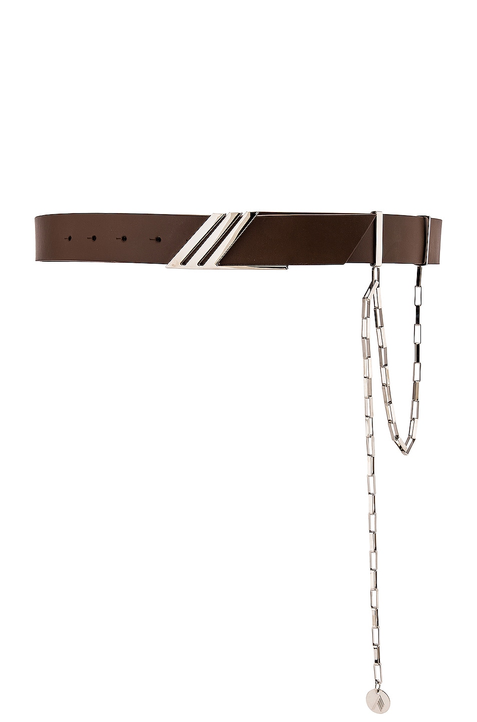 Chain Detail Belt in Brown