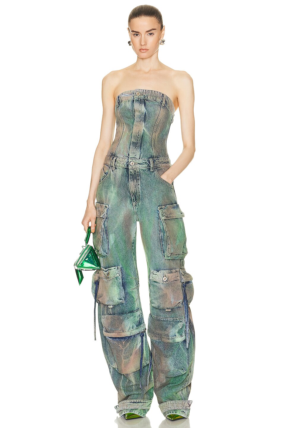 Image 1 of THE ATTICO Jumpsuit in Camouflage