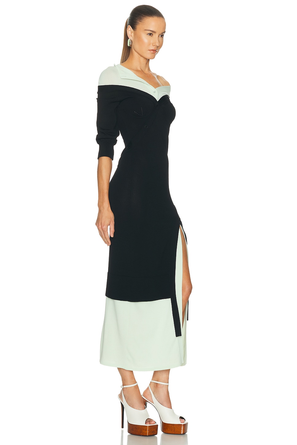 THE ATTICO - Asymmetric Midi Dress | Plush
