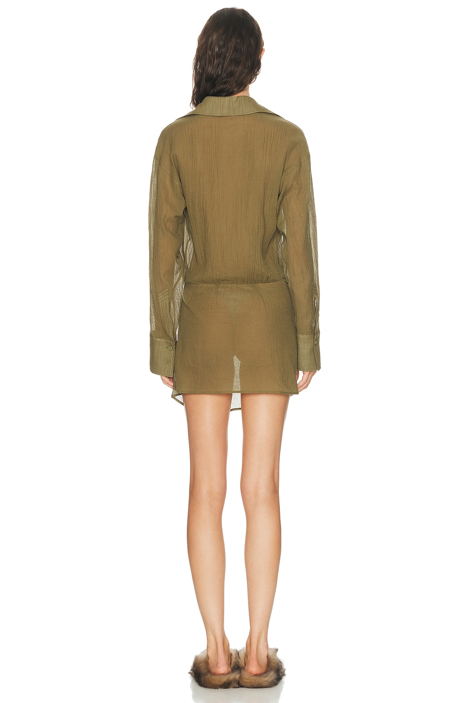 the attico green dress THE ATTICO EMERALD-GEEN SATIN KNOTTED MINI DRESS – Iryna Sigunava