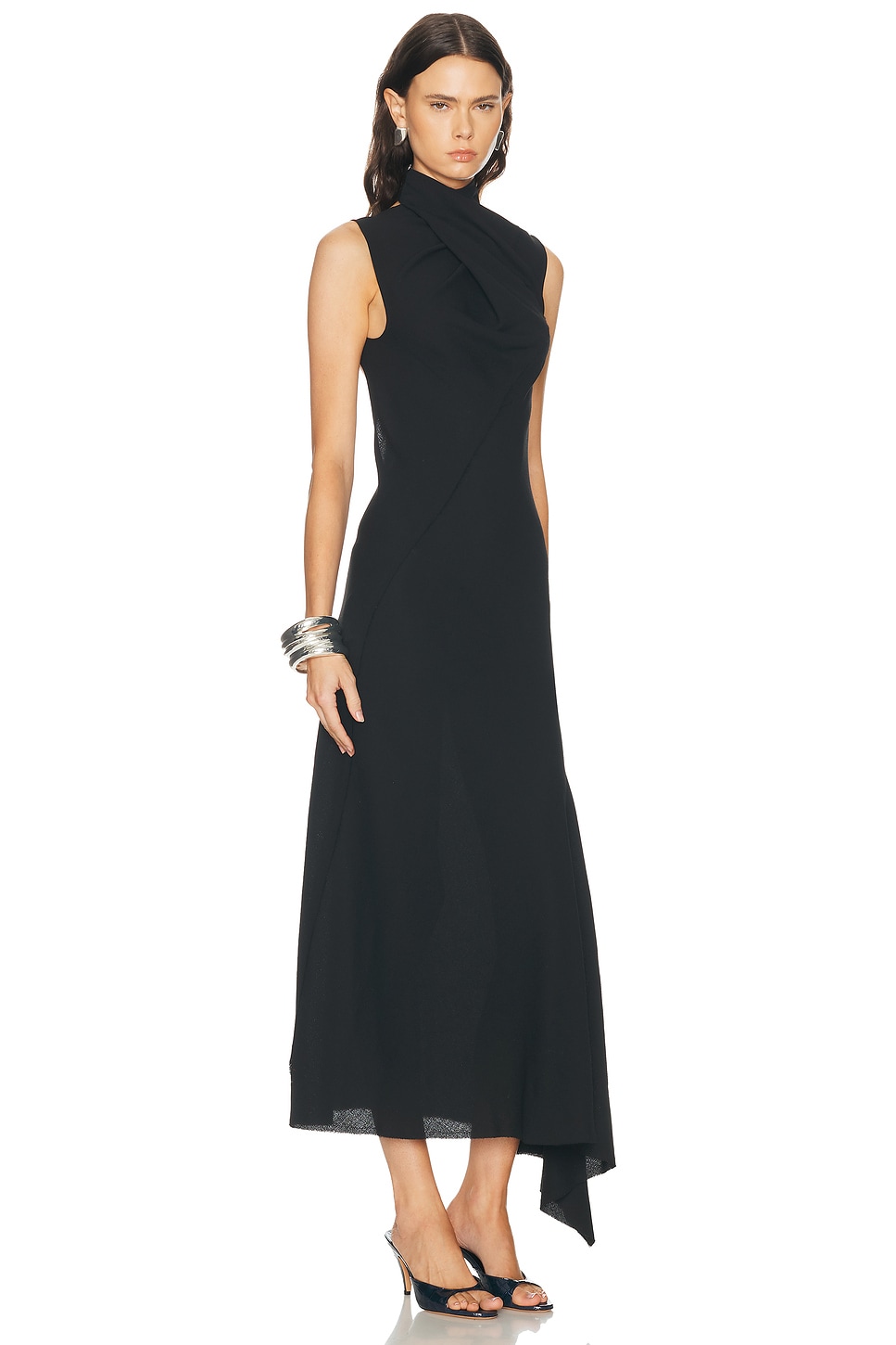Turtleneck Midi Dress