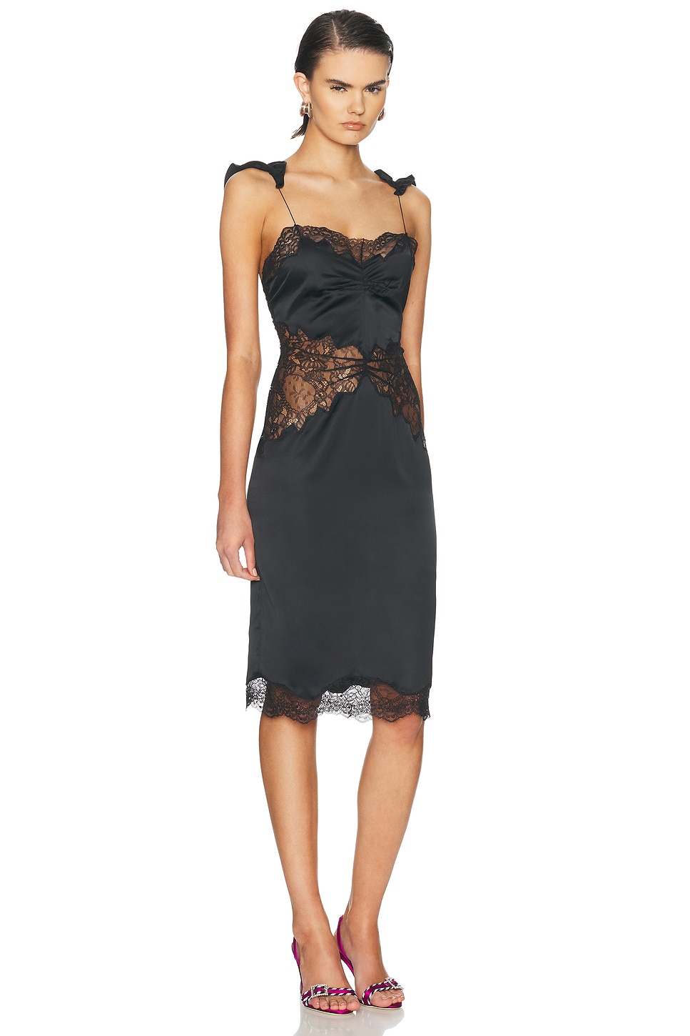 Bodycon Lace Midi Dress