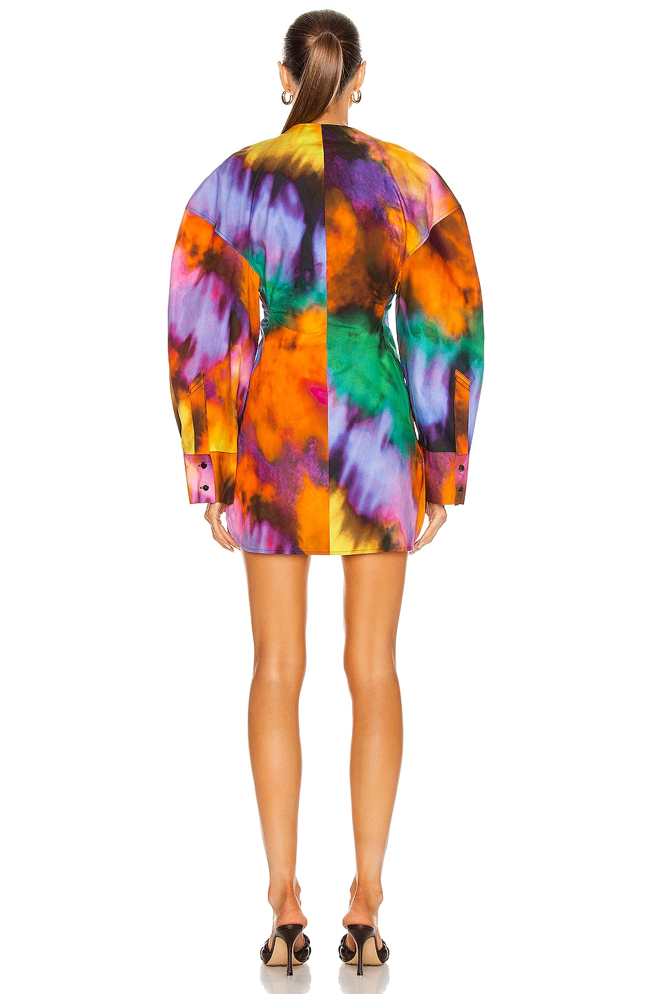 the attico tie dye dress