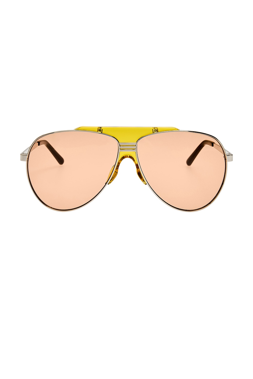 Aviator Sunglasses in Metallic Gold