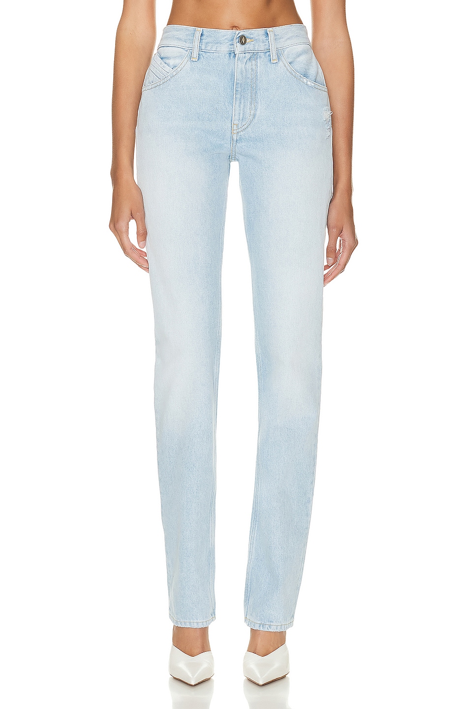 Image 1 of THE ATTICO Girlfriend Long Pant in Sky Blue