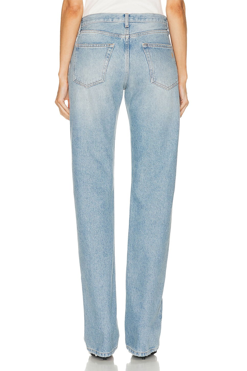 THE ATTICO Pantaloni Lunghi Straight Leg Jeans