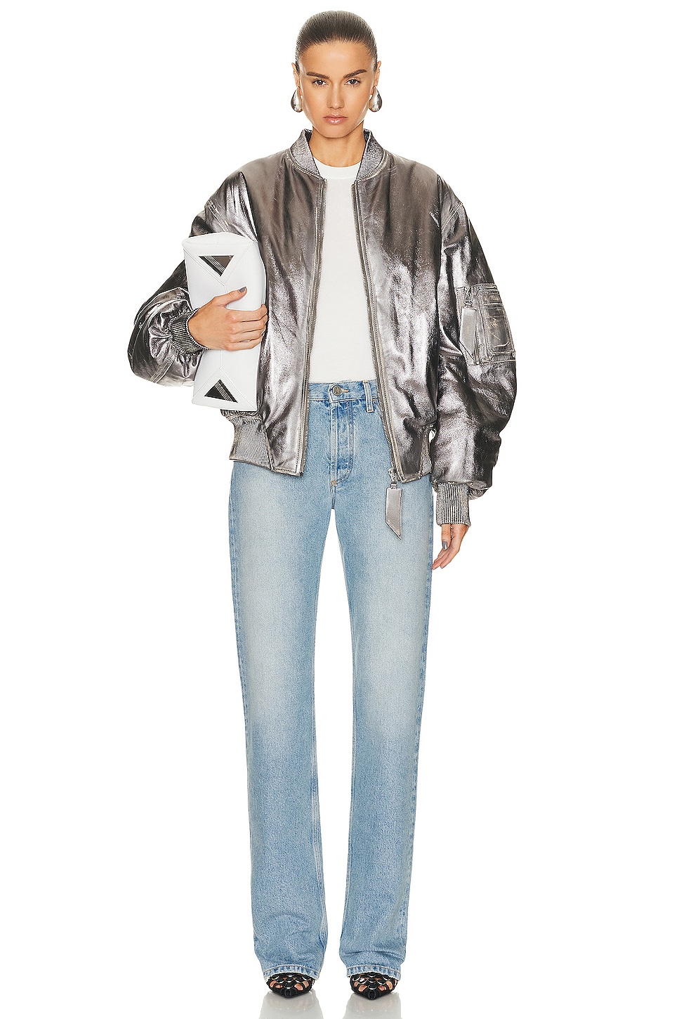 THE ATTICO Pantaloni Lunghi Straight Leg Jeans