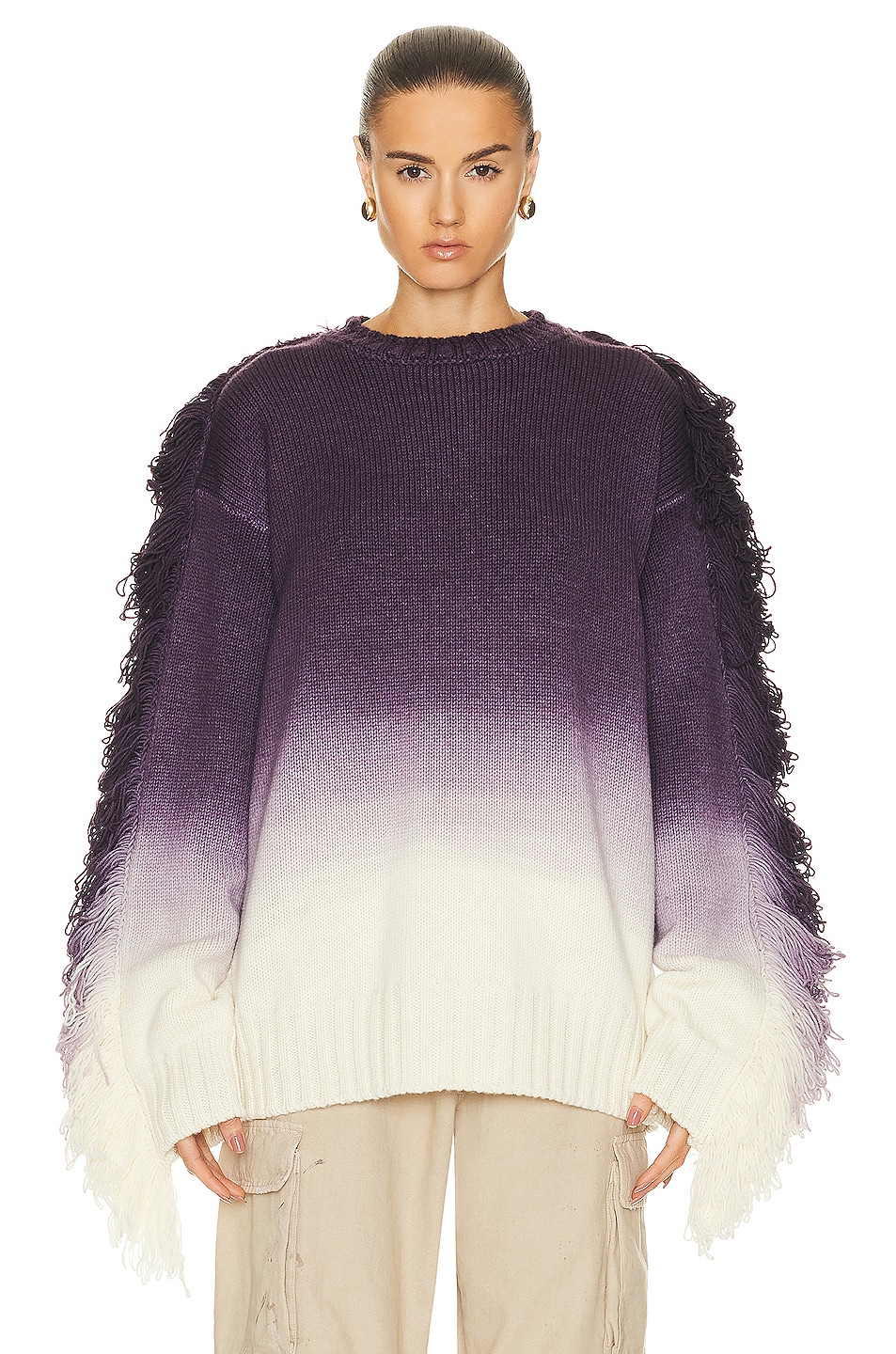 Image 1 of THE ATTICO Rundie Sweater in Purple Multishades