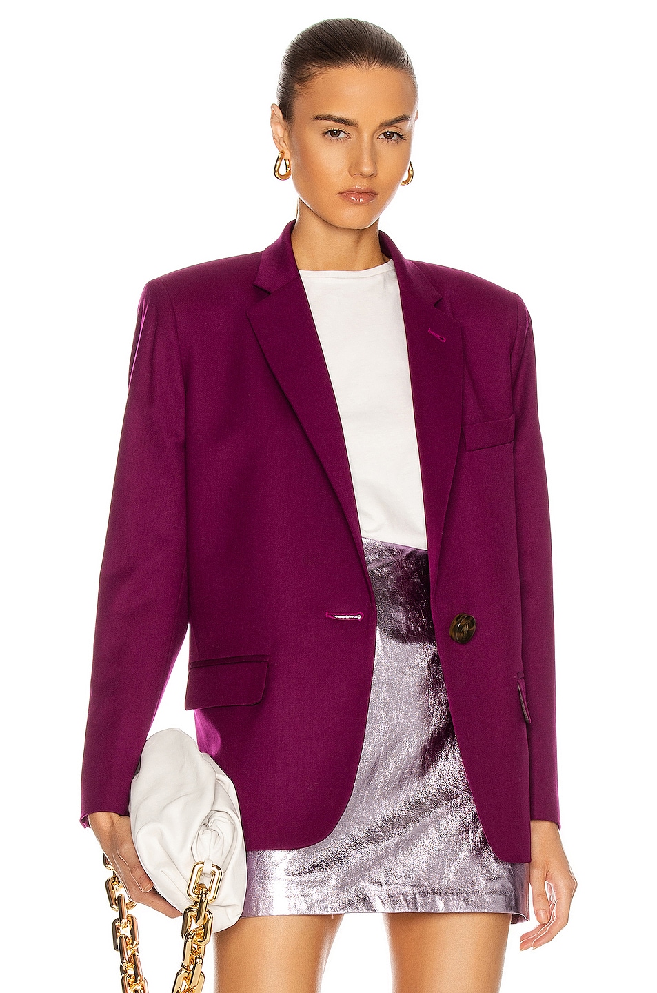 Image 1 of THE ATTICO Oversize Blazer Jacket in Purple