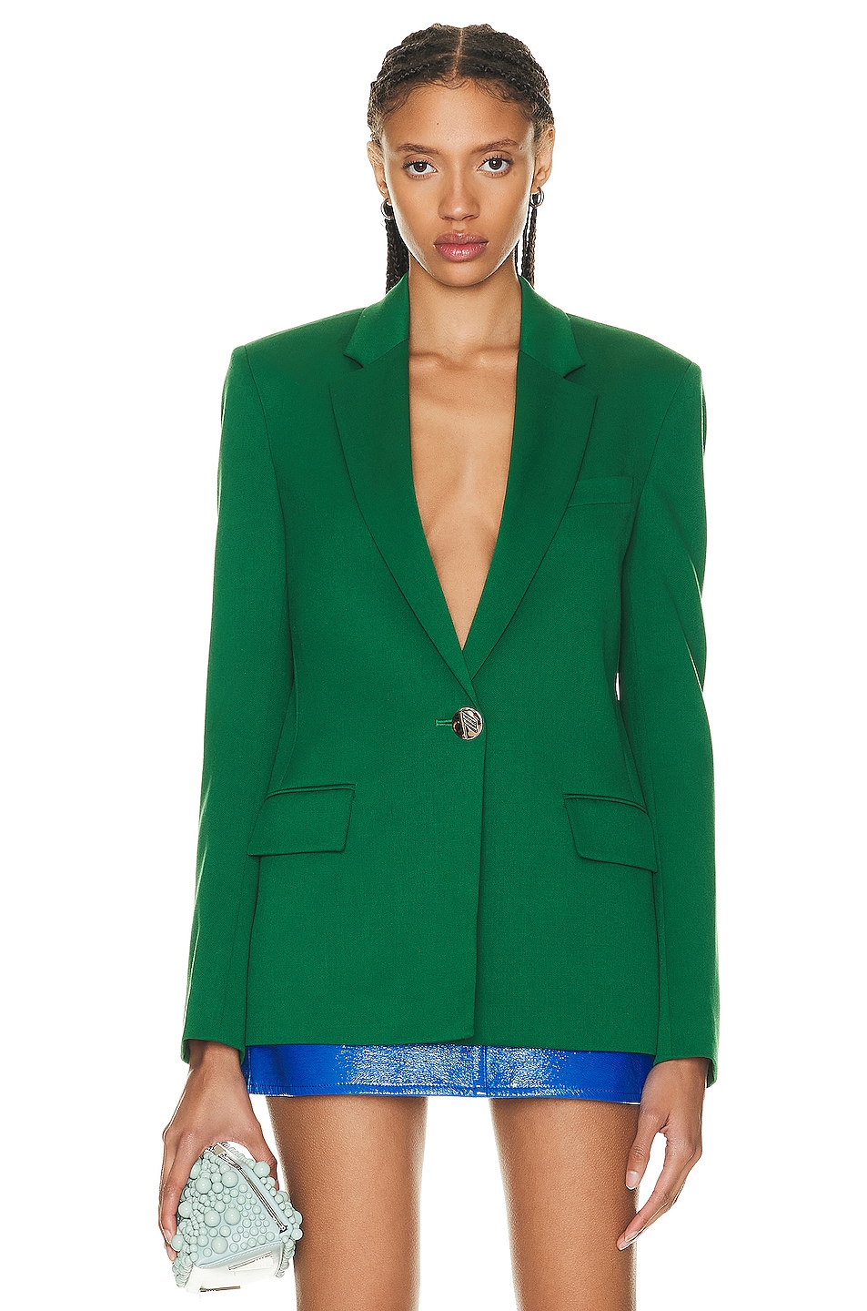 Image 1 of THE ATTICO Bianca Blazer in Emerald