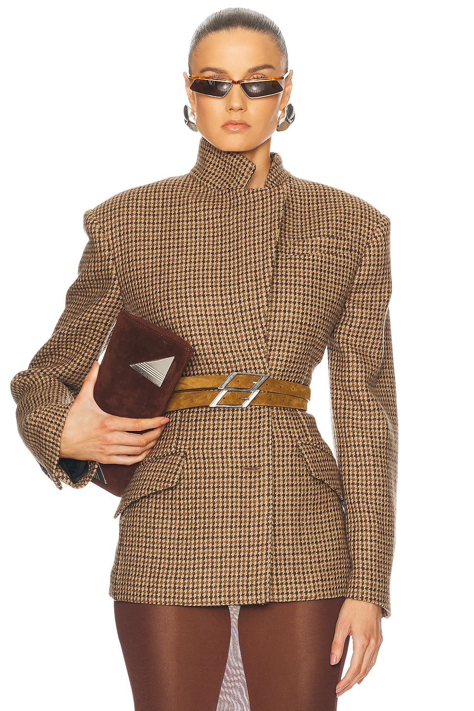 Image 1 of THE ATTICO Blazer in Brown