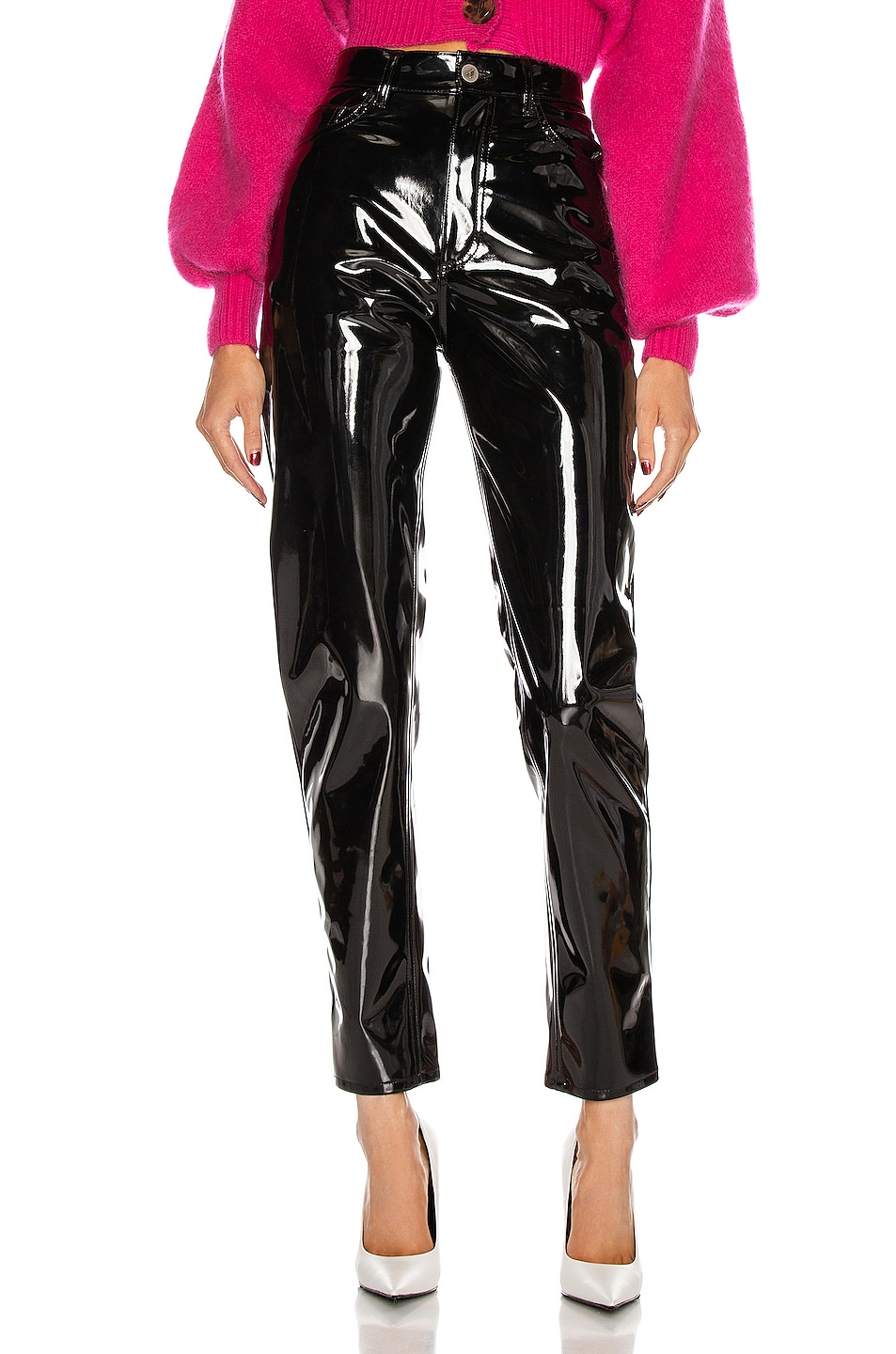 Image 1 of THE ATTICO High Waisted Carrot Pant in Black