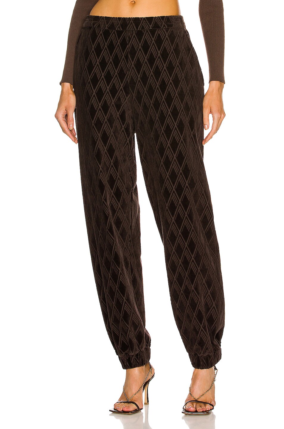Image 1 of THE ATTICO Printed Pant in Coffee