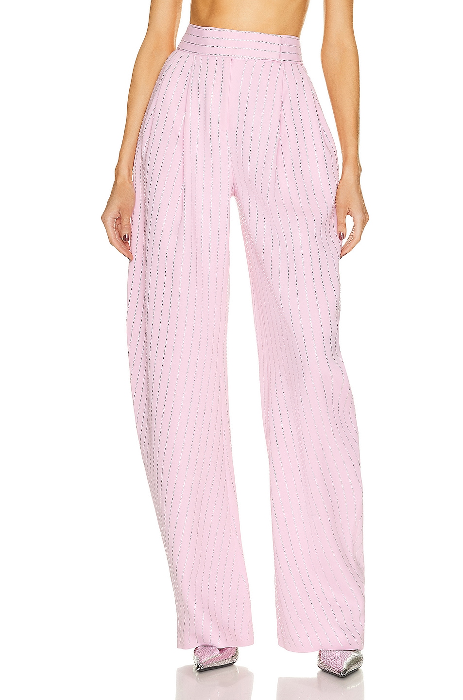 Image 1 of THE ATTICO Gary Long Pant in Sugar Pink
