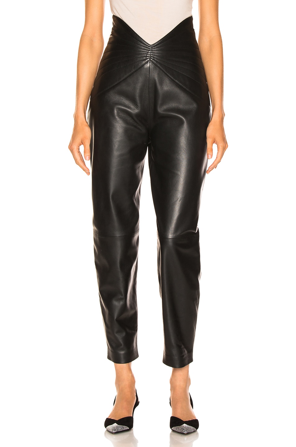 Image 1 of THE ATTICO Butterfly Carrot Pants in Black