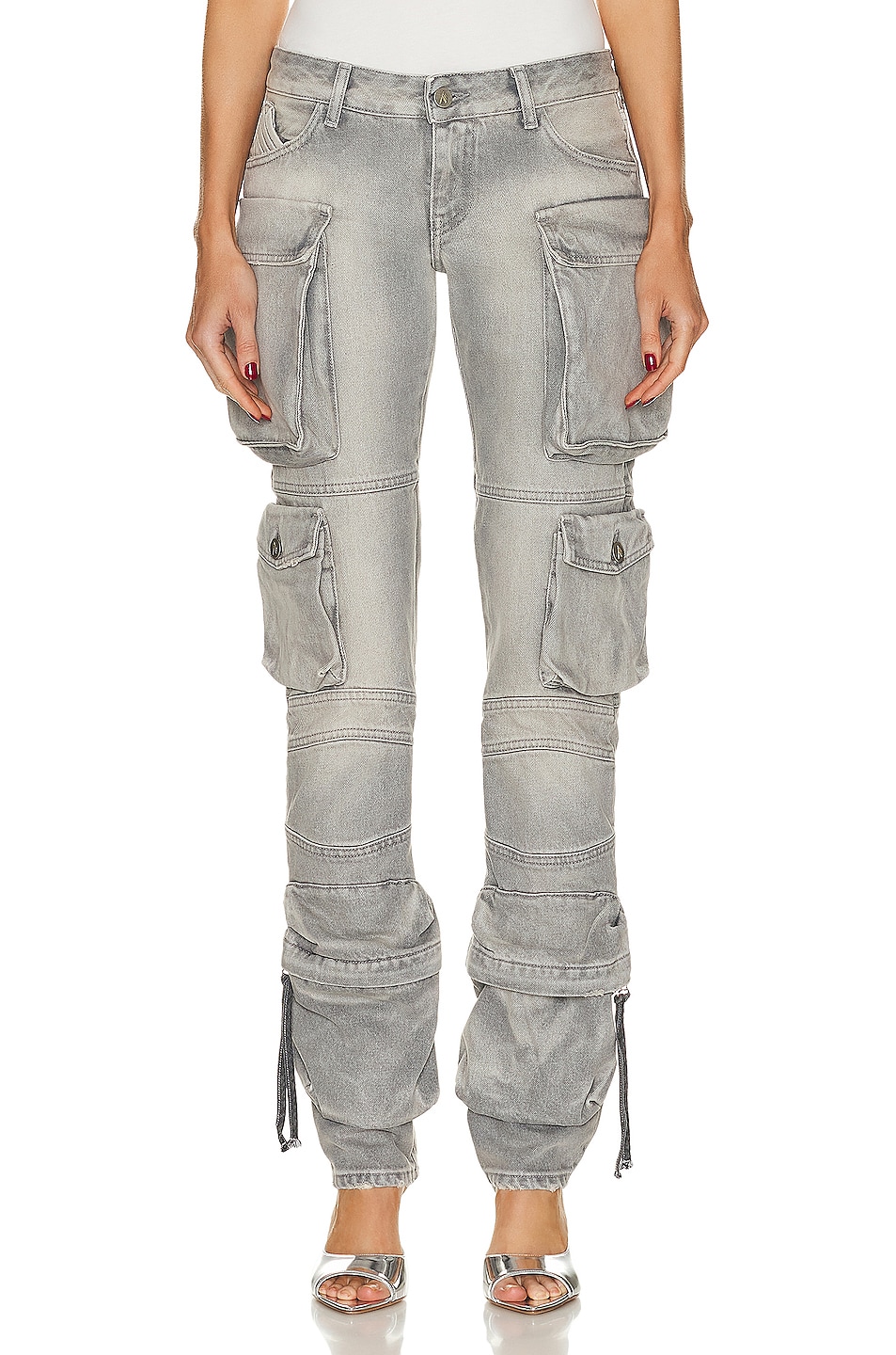 Image 1 of THE ATTICO Essie Long Pant in Grey