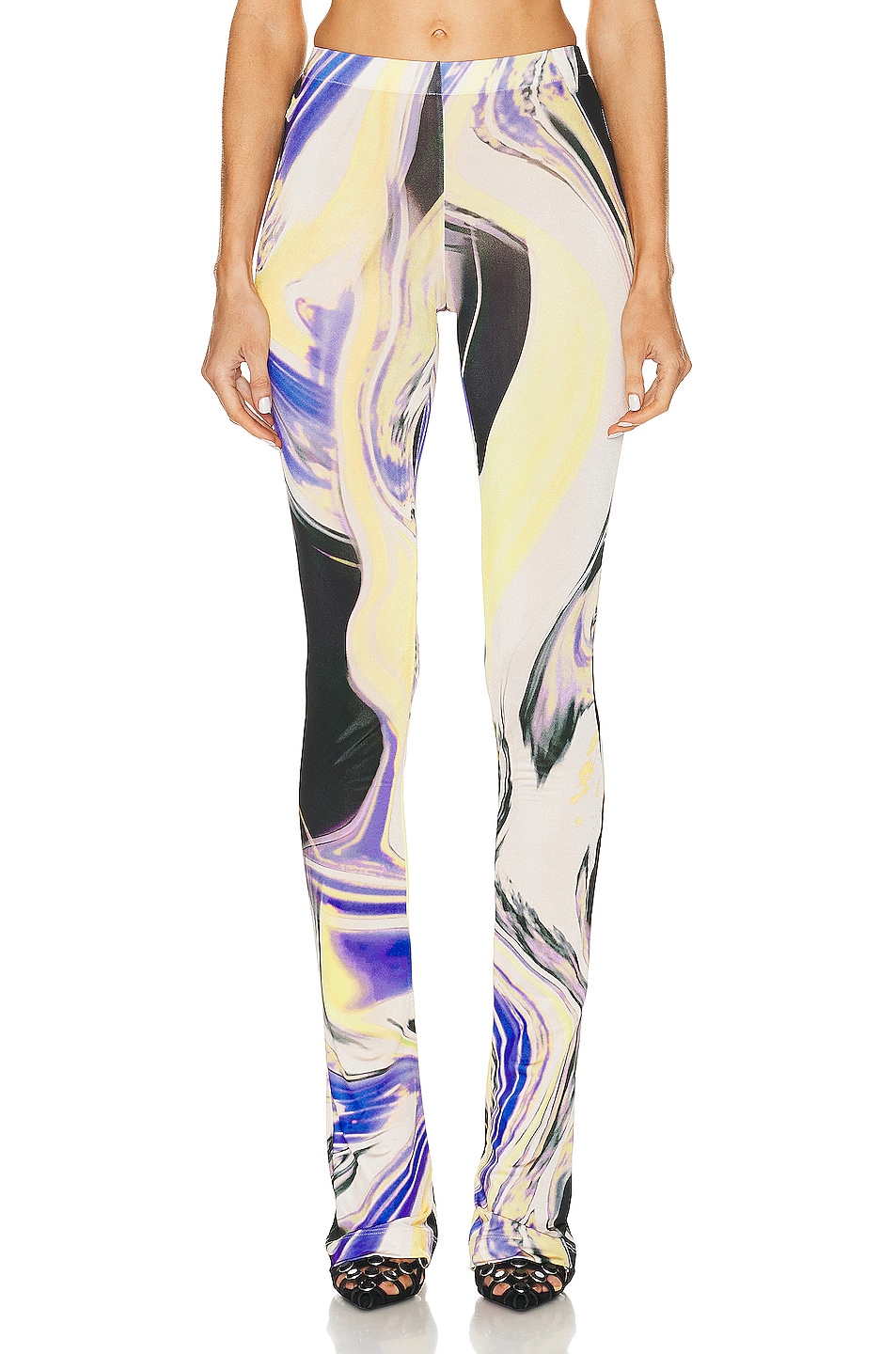 Image 1 of THE ATTICO Long Pant in Lavander, Sunflower, & Ivory
