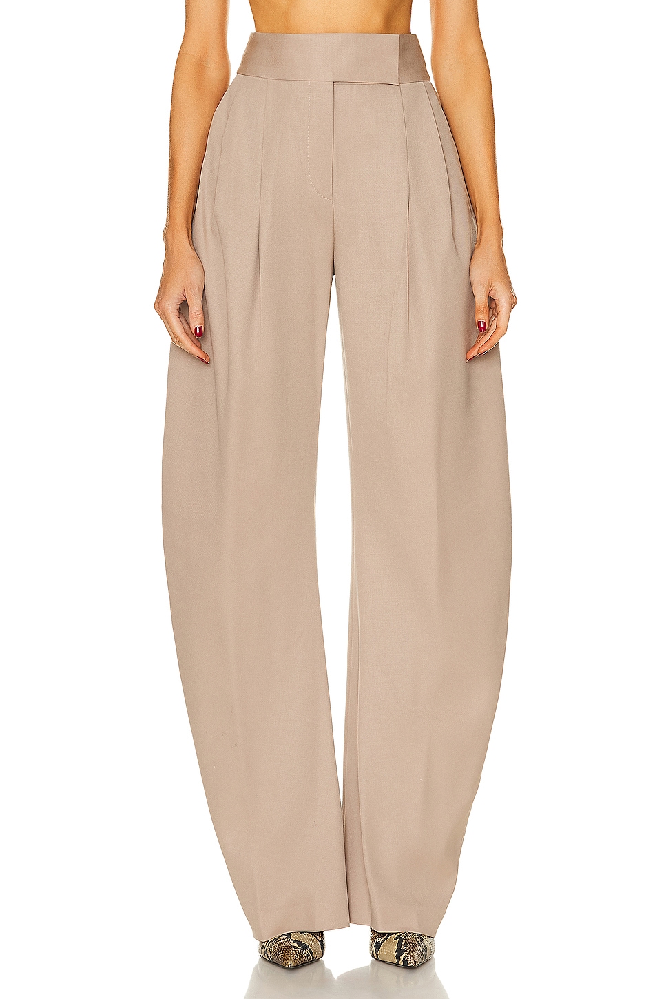 Image 1 of THE ATTICO Gary Long Pant in Beige