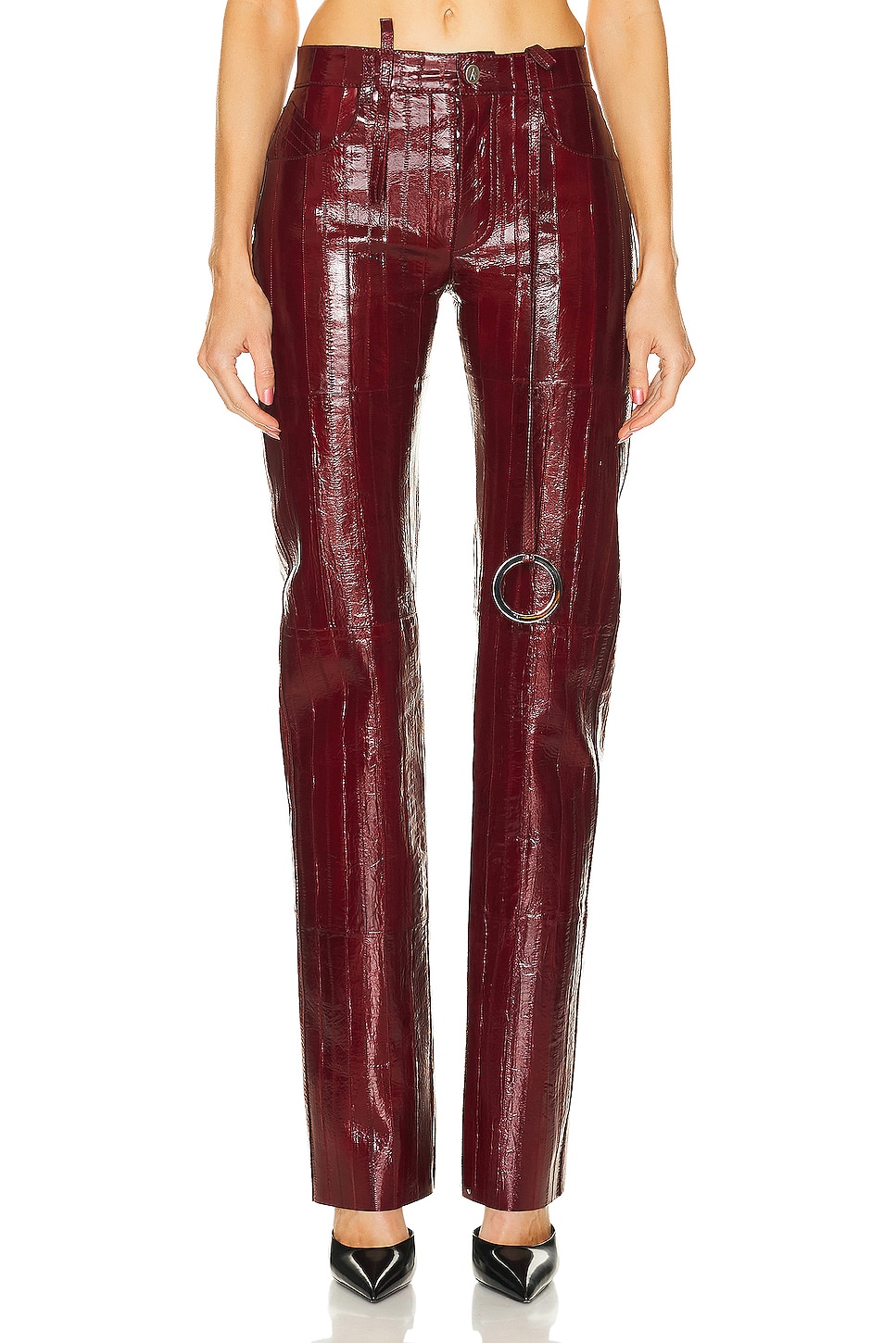 Image 1 of THE ATTICO For FWRD Straight Long Pant in Dark Grapes