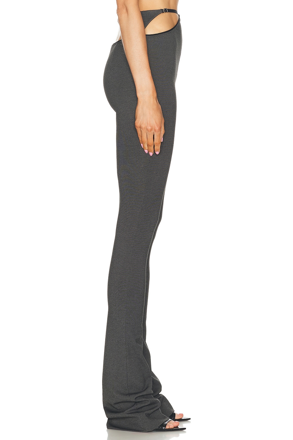 The Attico Women's Cut Out Pants Black