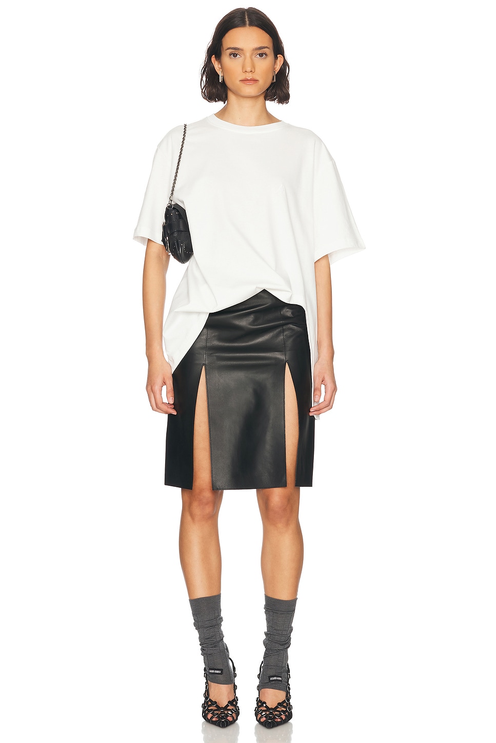 티셔츠 250WCT00350JJJ025AA001 | THE ATTICO | 페칭 FETCHING