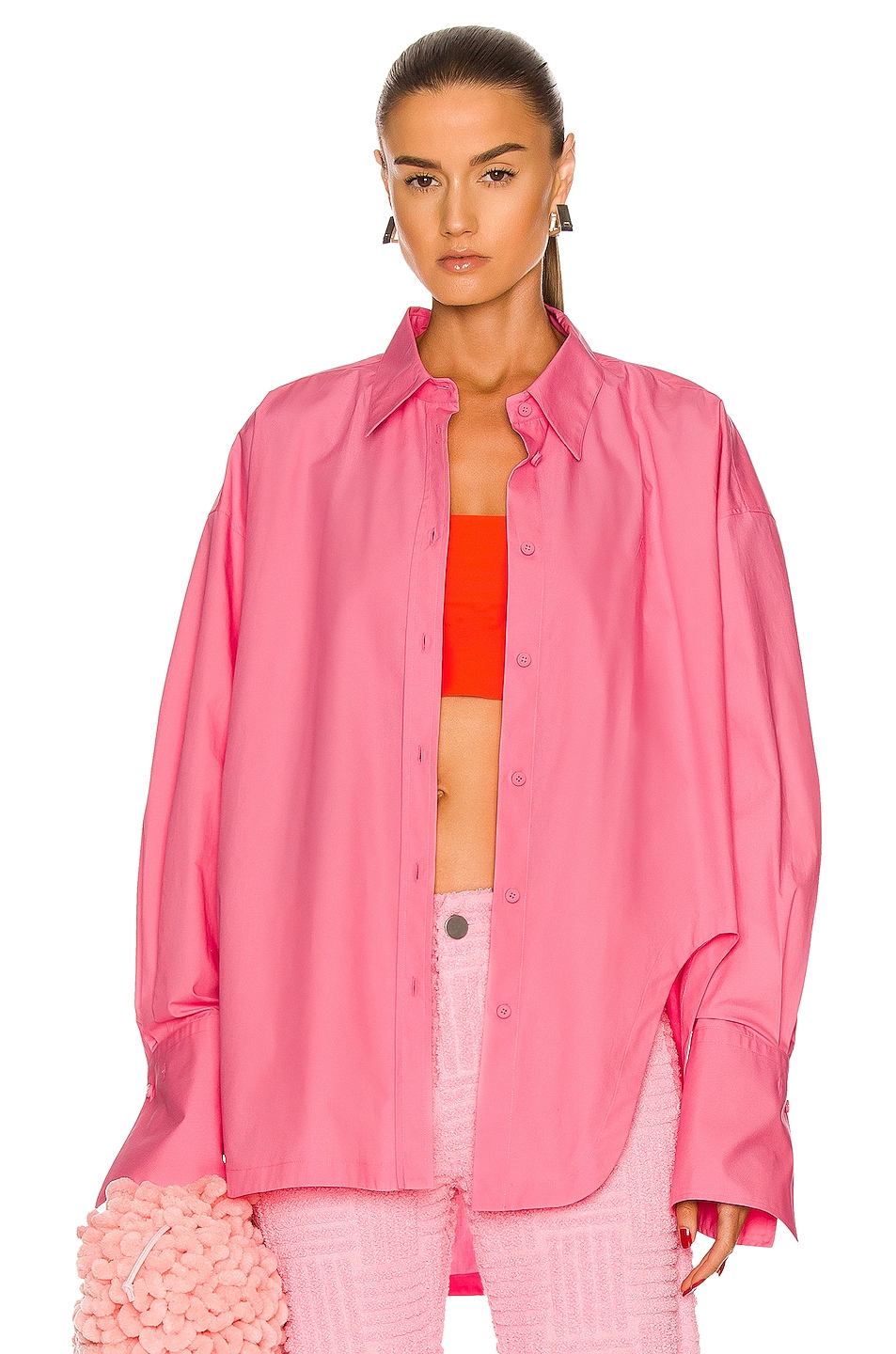 Image 1 of THE ATTICO Diana Shirt in Bubblegum