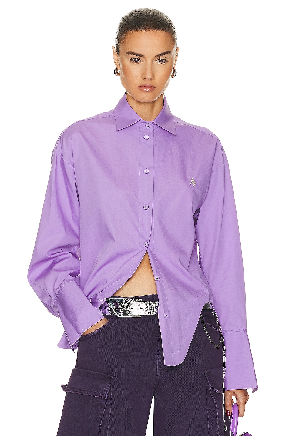 Image 1 of THE ATTICO Eliza Shirt in Lavender