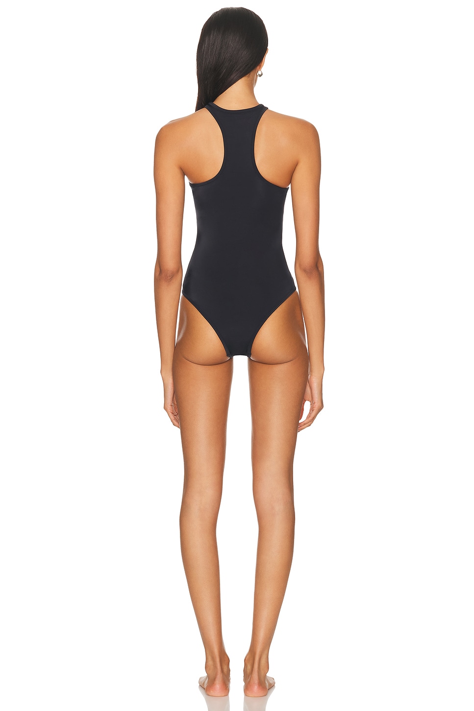Image 4 of THE ATTICO One Piece Swimsuit in Black