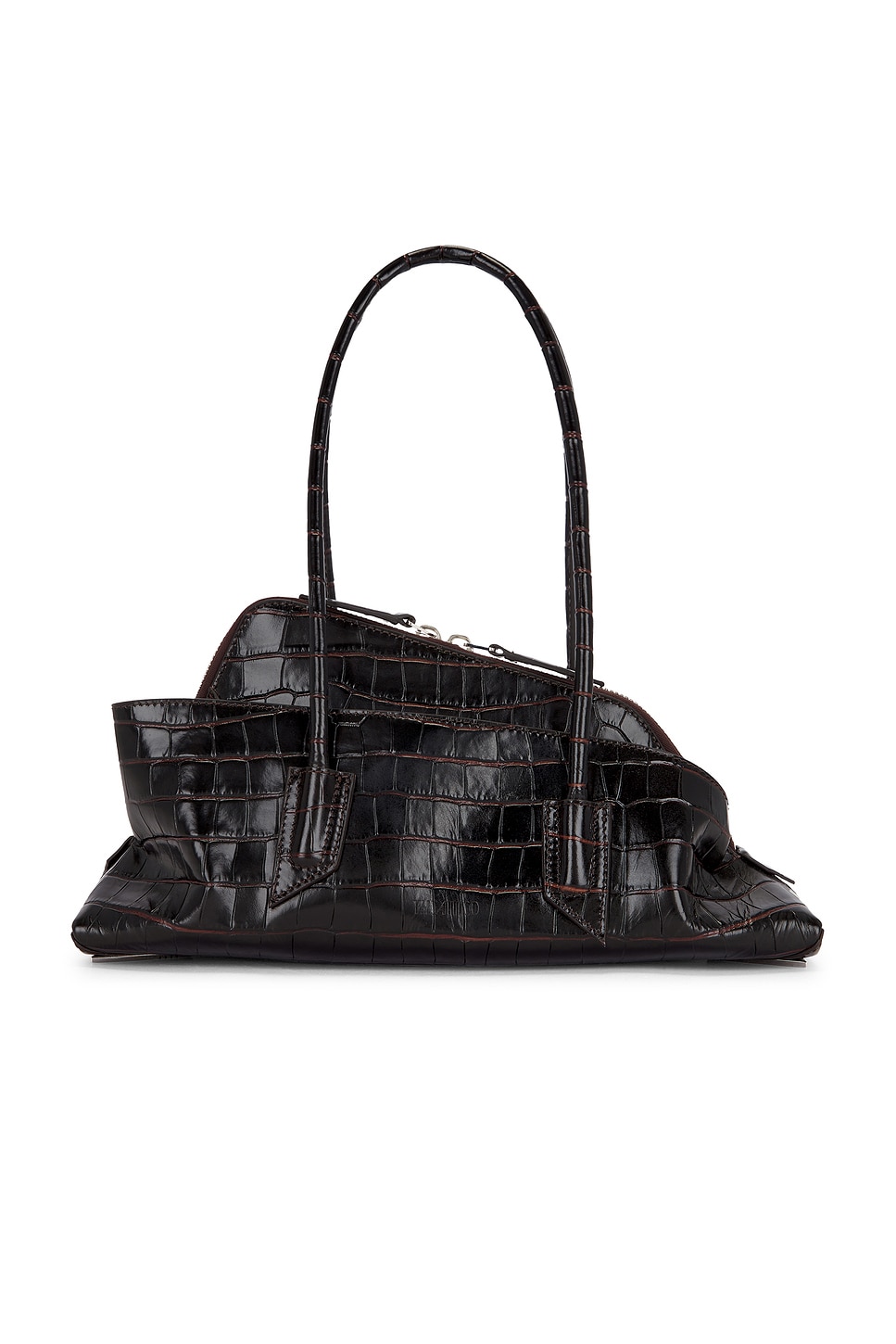 La Passeggiata Small Top Handle Bag in Chocolate
