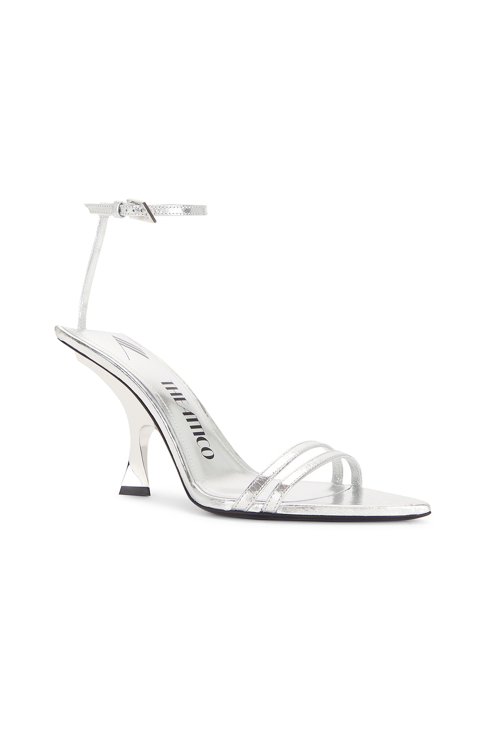 Shop Attico Ester Sandal In Silver