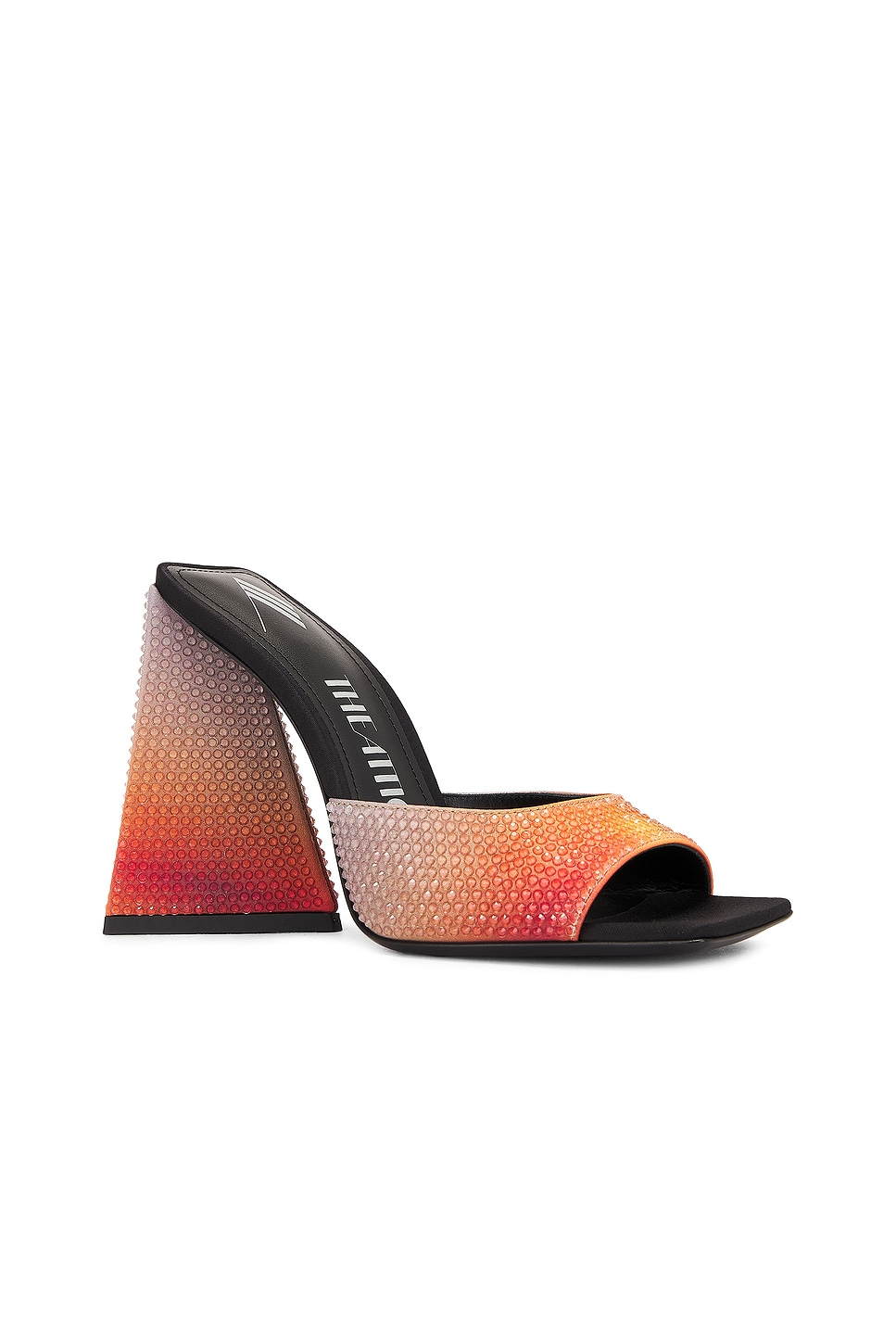 Attico Devon Mule Sandal In Sunset Degrade