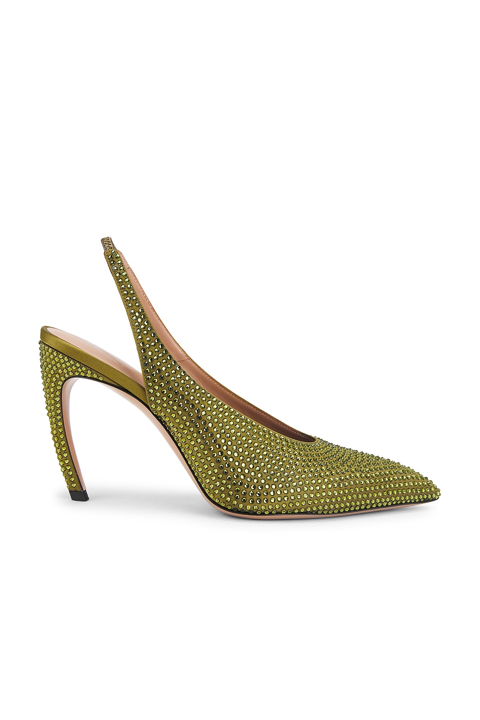 Image 1 of THE ATTICO Viper Slingback Pump in Military Green