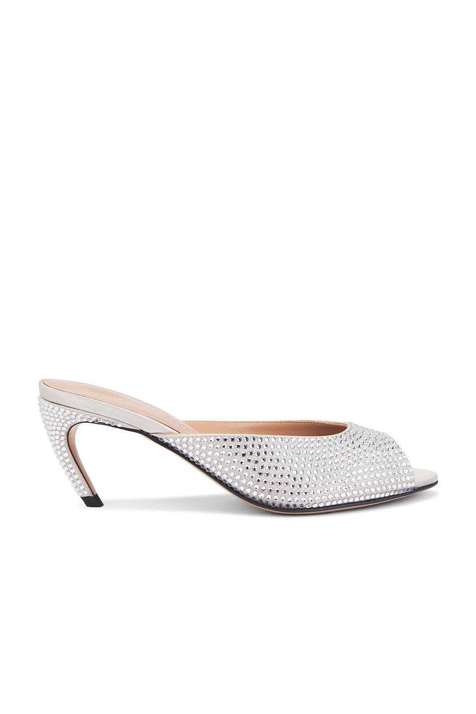Image 1 of THE ATTICO Ada Mule Sandal in Silver