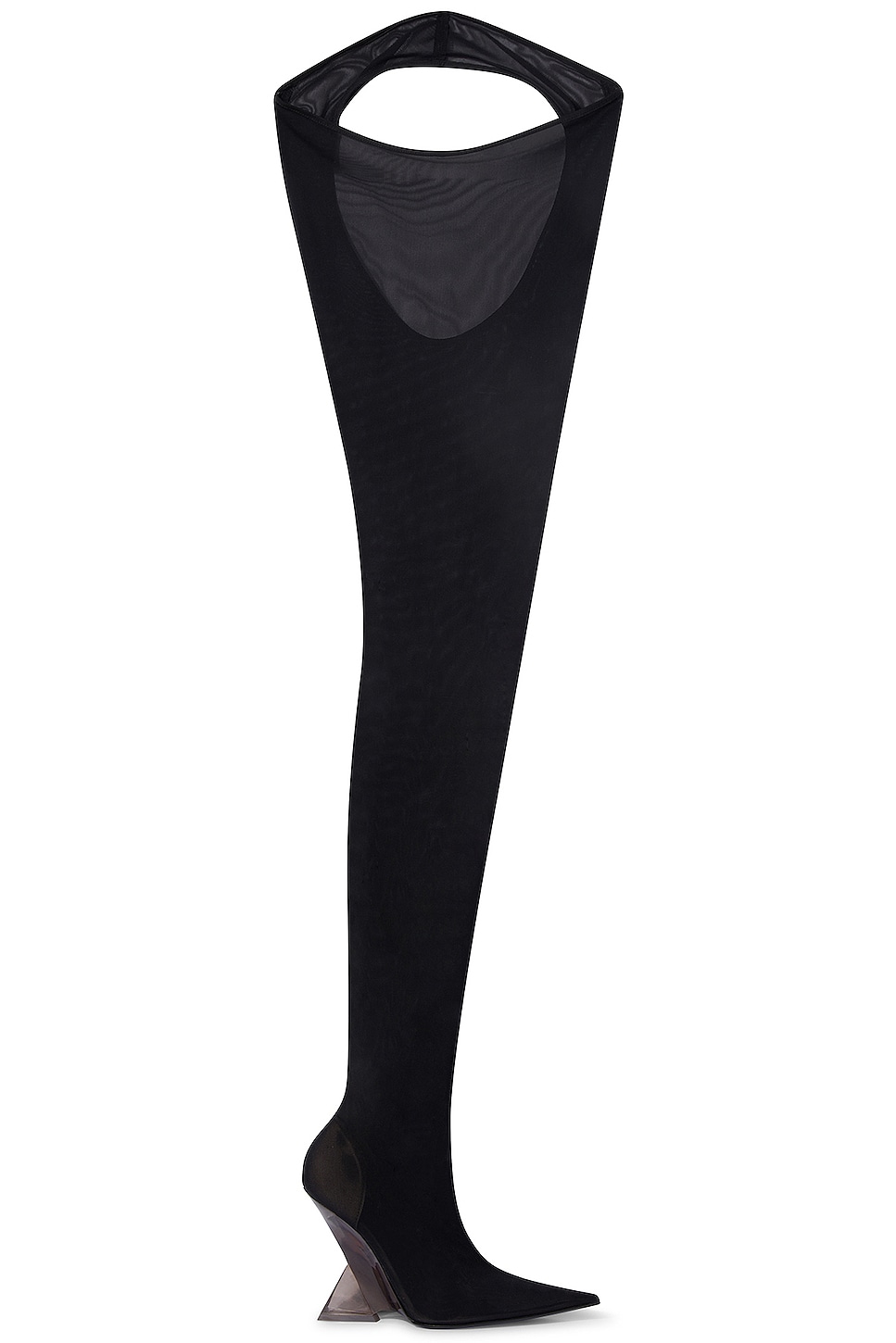 Image 1 of THE ATTICO Cheopissima Thigh High Boot in Black