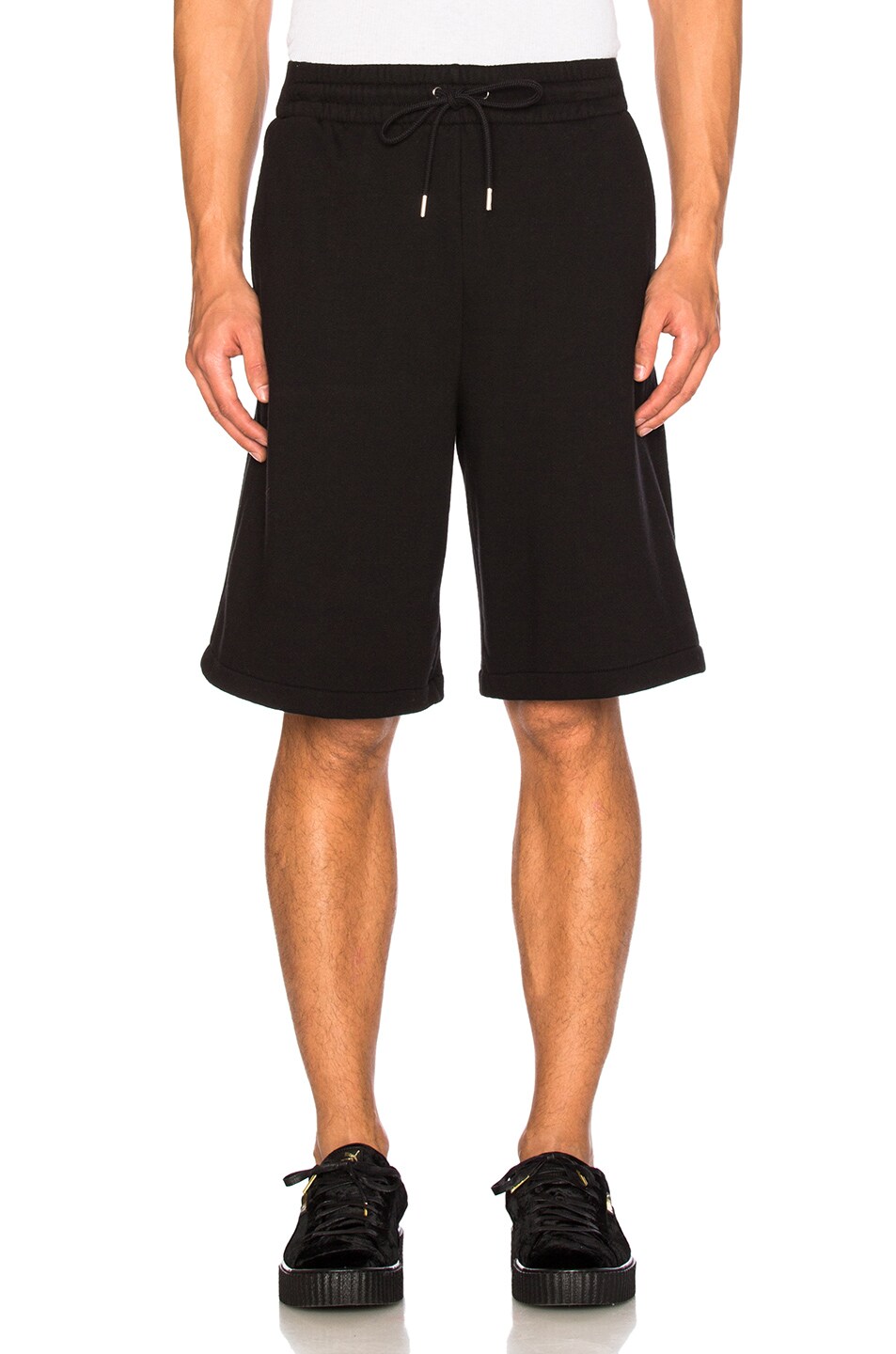 Image 1 of Alexander Wang Vintage Fleece Sweat Shorts in Black