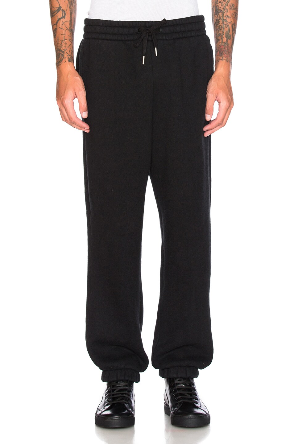 Image 1 of Alexander Wang Fleece Sweatpants in Black