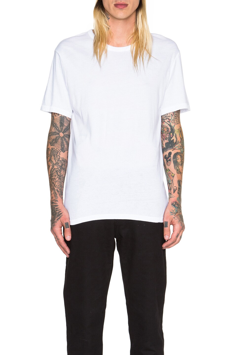 Image 1 of Alexander Wang Classic Short Sleeve Tee in White