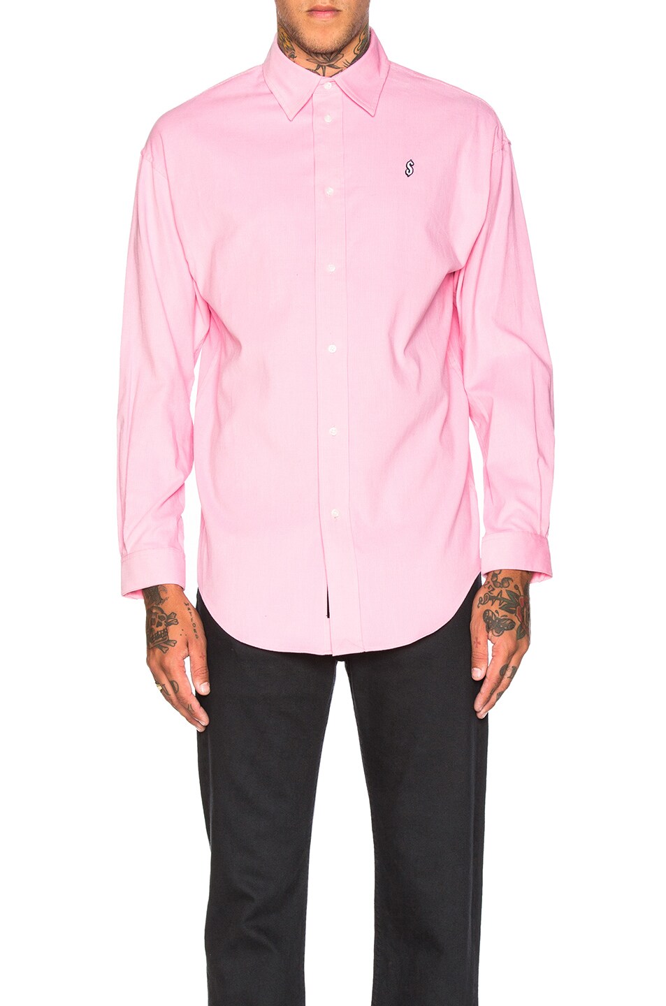 Image 1 of Alexander Wang Corduroy Casual Shirt in Light Pink