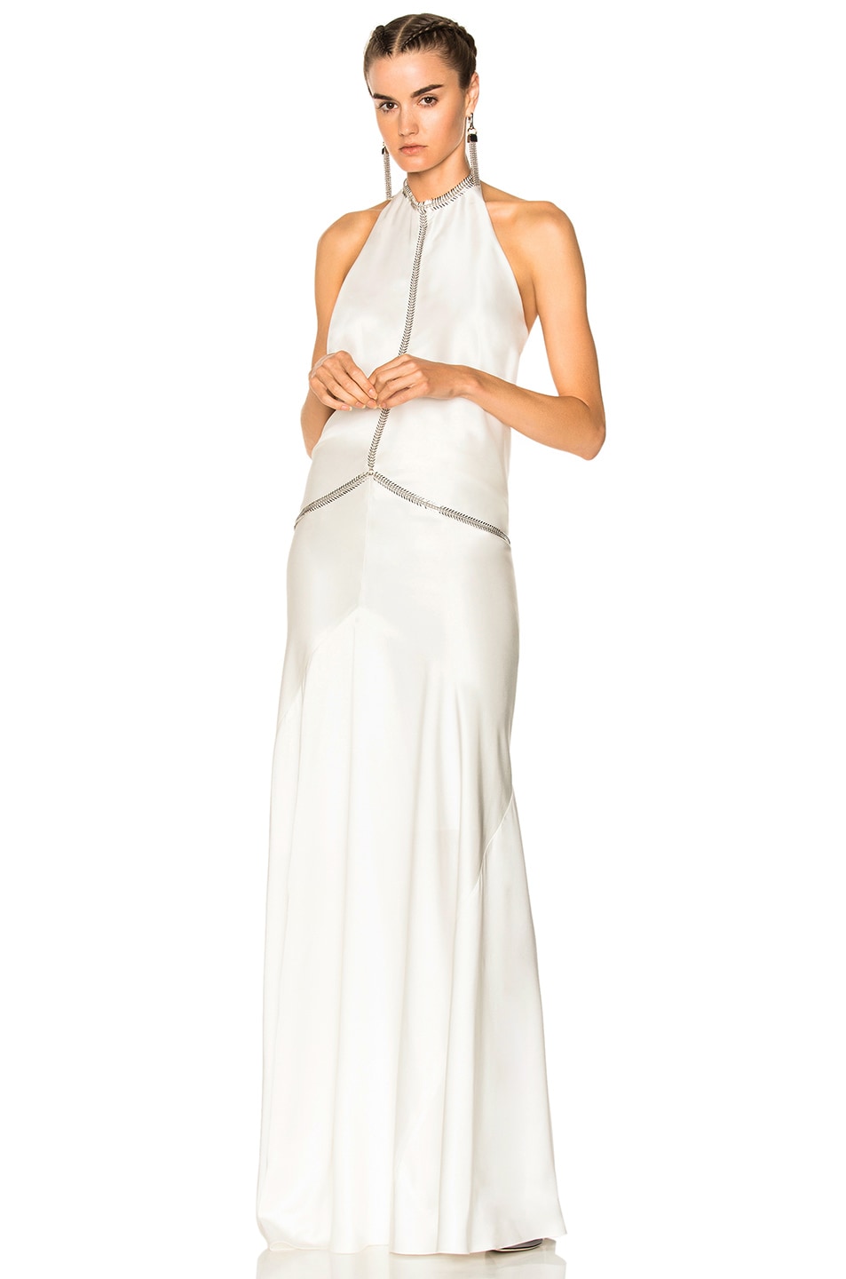 Image 1 of Alexander Wang Backless Gown in Eggshell