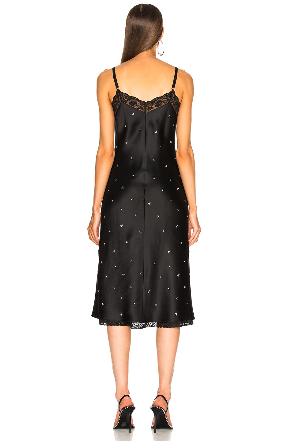 alexander wang black slip dress